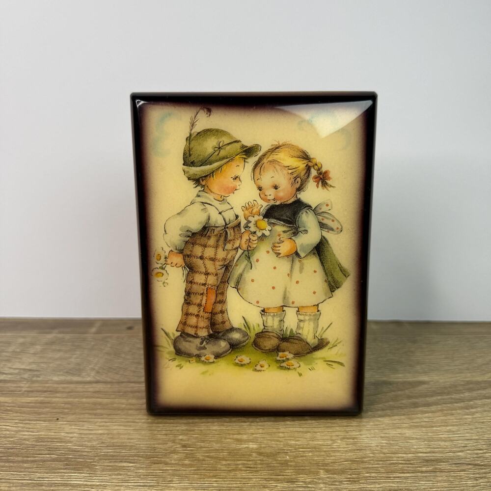 Vintage Bohme Music Box German Children Jewelry Box